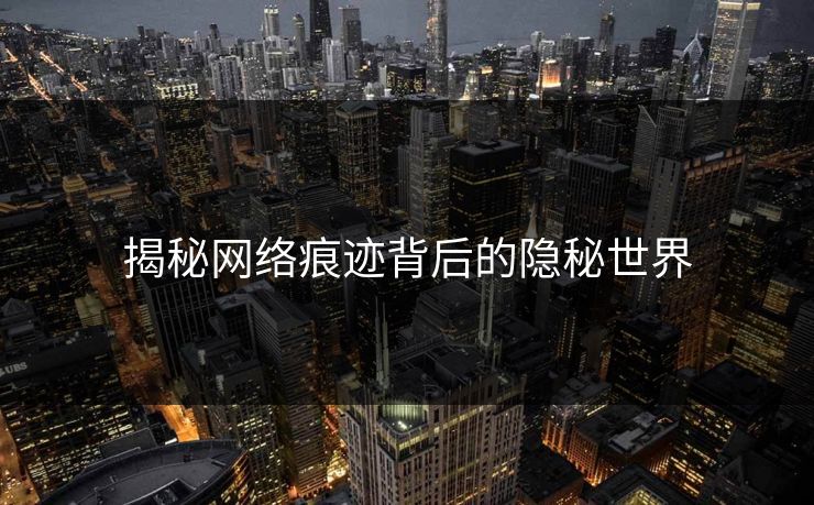揭秘网络痕迹背后的隐秘世界