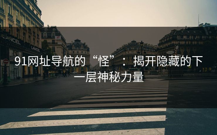 91网址导航的“怪”：揭开隐藏的下一层神秘力量